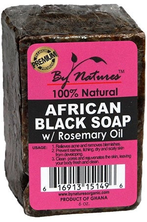 BY NATURES African Black Soap (6oz) - Rosemary Oil
Sareya Beauty Supply store in Calgary AB Canada
640265954665